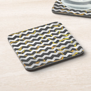 Giraffe Black and Yellow Print Coaster
