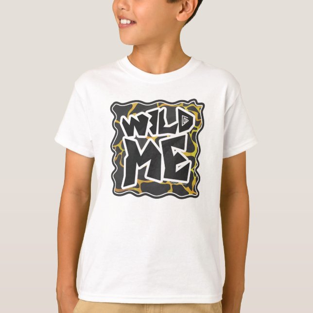 Giraffe Black and Yellow Print T-Shirt (Front)