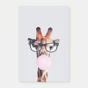 Giraffe Blowing Bubble gum Post-it Notes