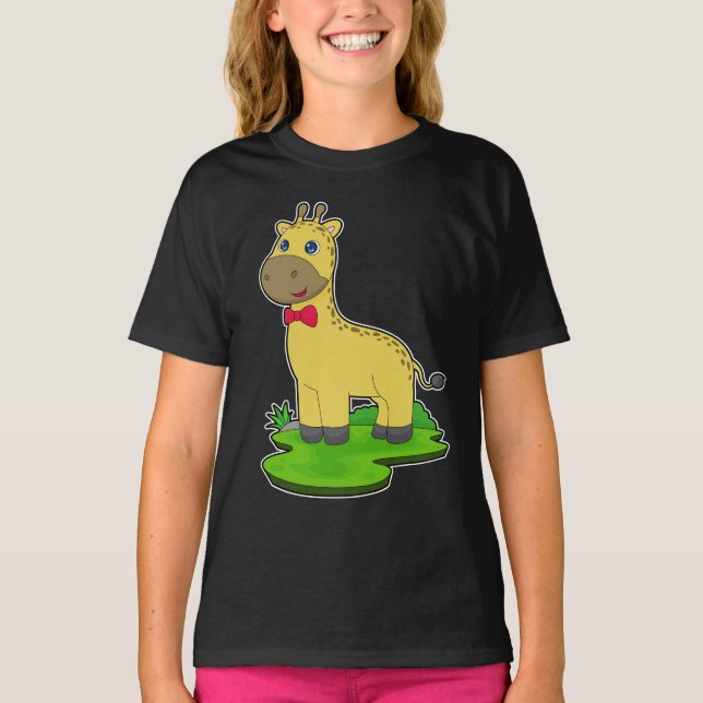 Giraffe Bow tie T-Shirt (Front)