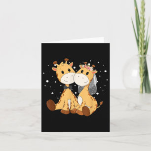 Giraffe Bride And Groom Wedding Art Matching Coupl Card
