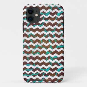 Giraffe Brown and Teal Print Case-Mate iPhone Case