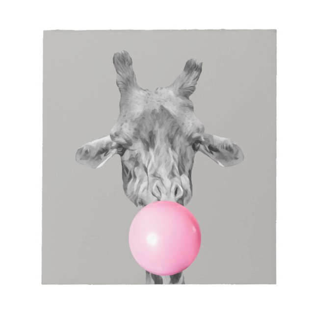 giraffe bubble notepad (Front)