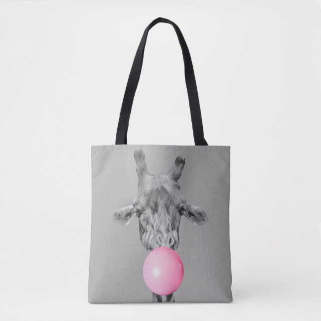 giraffe bubble tote bag (Front)