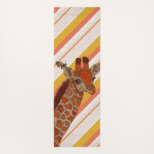 GIRAFFE & BUTTERFLY YOGA MAT (Back)