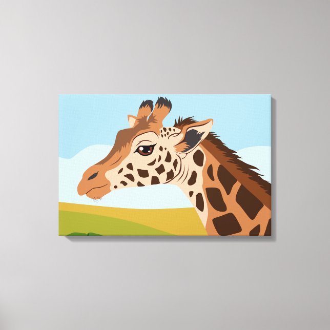 Giraffe Canvas Print (Front)