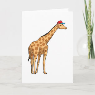 Giraffe Cap Card