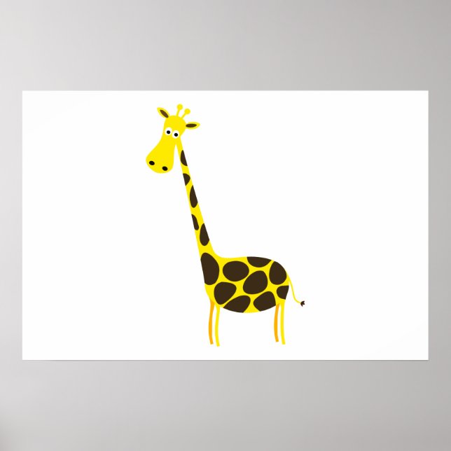Giraffe cartoon poster (Front)