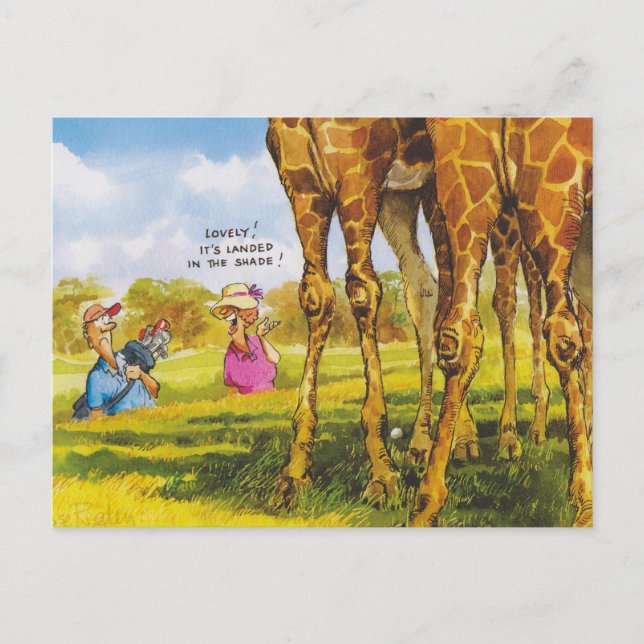 Giraffe cartoons for kids postcard (Front)