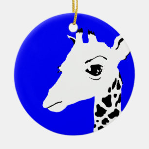 giraffe ceramic tree decoration