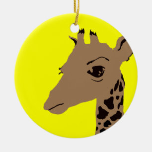 giraffe ceramic tree decoration