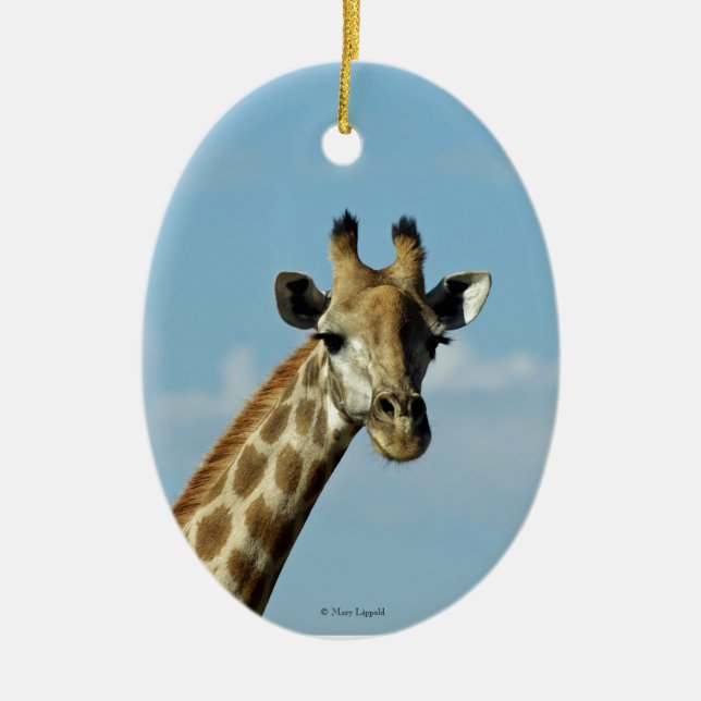 Giraffe Ceramic Tree Decoration (Front)