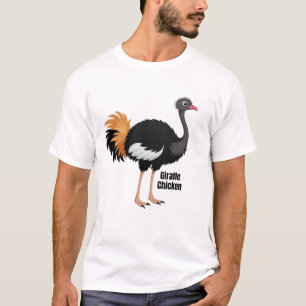 Giraffe Chicken Funny Ostrich Bird Meme Joke T-Shirt