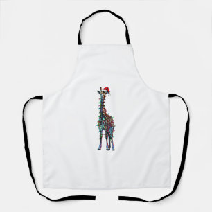 Giraffe Christmas _1 Apron