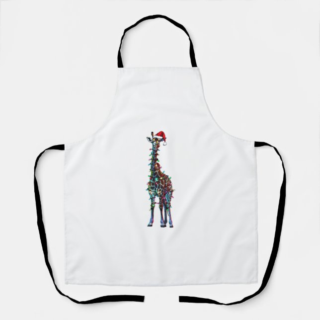 Giraffe Christmas  _1 Apron (Front)