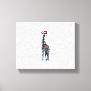 Giraffe Christmas  _1 Canvas Print