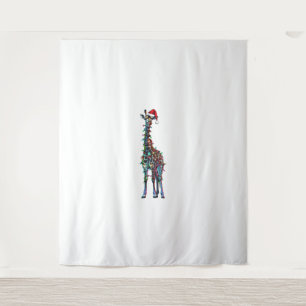 Giraffe Christmas _1 Tapestry