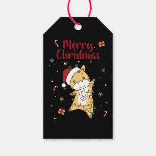 Giraffe Christmas Giraffes Winter Animals Gift Tags