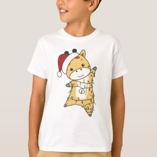 Giraffe Christmas Giraffes Winter Animals T-Shirt