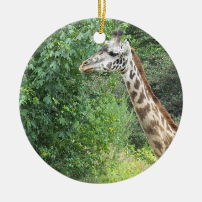 Giraffe Christmas Ornament (Front)