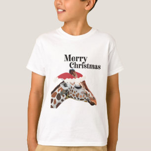 Giraffe Christmas T-Shirt
