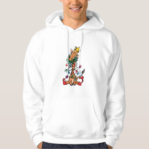Giraffe Christmas Tree Giraffe Xmas Tree Women & B Hoodie