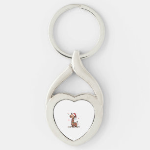 Giraffe Christmas Tree Giraffe Xmas Tree Women & B Key Ring