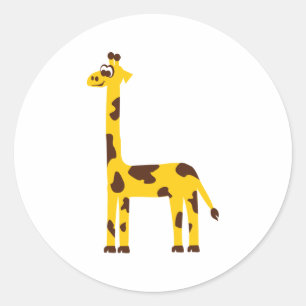 Giraffe Classic Round Sticker