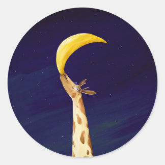 Giraffe  classic round sticker