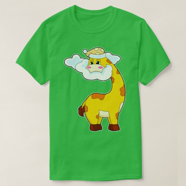 Giraffe Clouds T-Shirt (Design Front)
