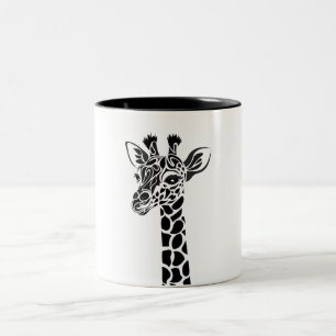 Giraffe coffee mug cup cute custom made design.