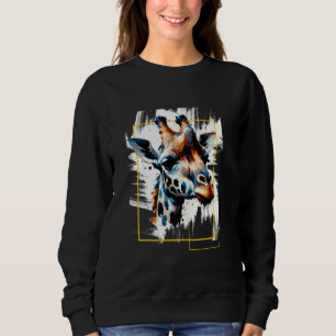 Giraffe Cool - Animal Motif Art Animal Giraffe Sweatshirt