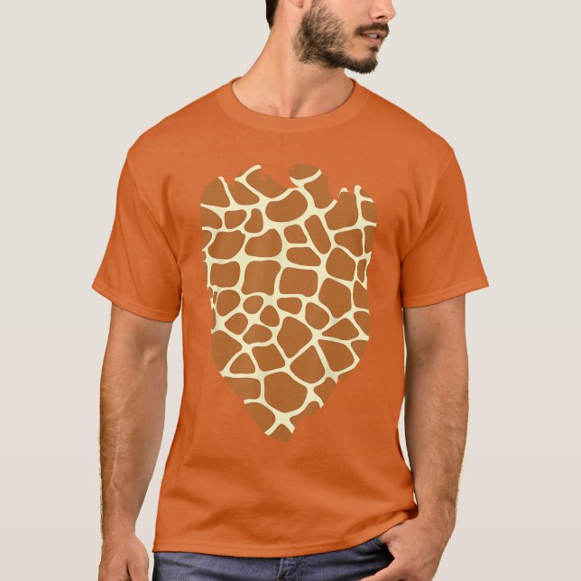 Giraffe Costume Shirt Belly Giraffe Pattern Trick  (Front)