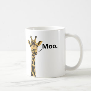 Giraffe Cow Funny Mug