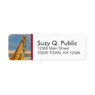 Giraffe Custom Address Labels