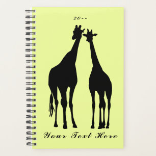 Giraffe - Customisable + Add Your Text / Name - Planner