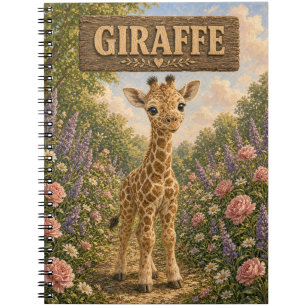 Giraffe Cute Baby Storybook Nursery Animal Notebook