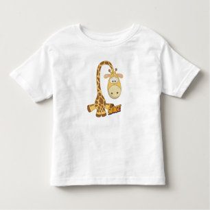 Giraffe Cute Kawaii Cartoon Toddler T-Shirt