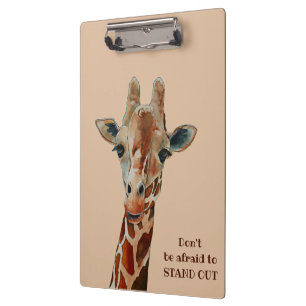 Giraffe das Safari Tier Aquarell  Clipboard