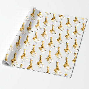 Giraffe Design Wrapping Paper