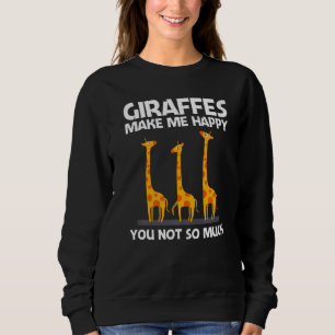 Giraffe Designs For Men Women Safari Wildlife Anim Sweatshirt