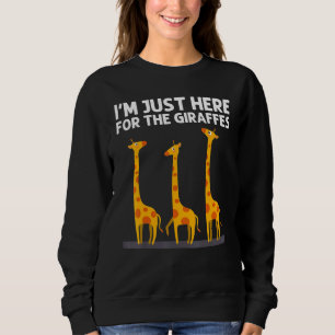 Giraffe Designs For Men Women Safari Wildlife Anim Sweatshirt