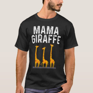 Giraffe Designs For Mum Women Safari Wildlife Anim T-Shirt