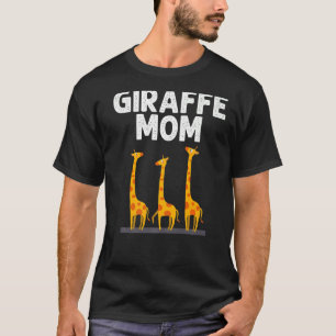 Giraffe Designs For Mum Women Safari Wildlife Anim T-Shirt