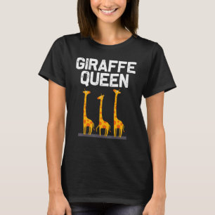 Giraffe Designs For Women Mum Safari Wildlife Anim T-Shirt