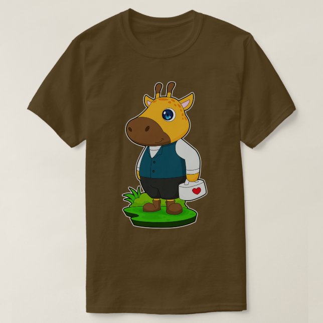 Giraffe Doctor First aid kit T-Shirt (Design Front)