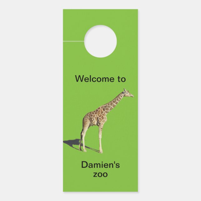Giraffe Door Hanger (Front)