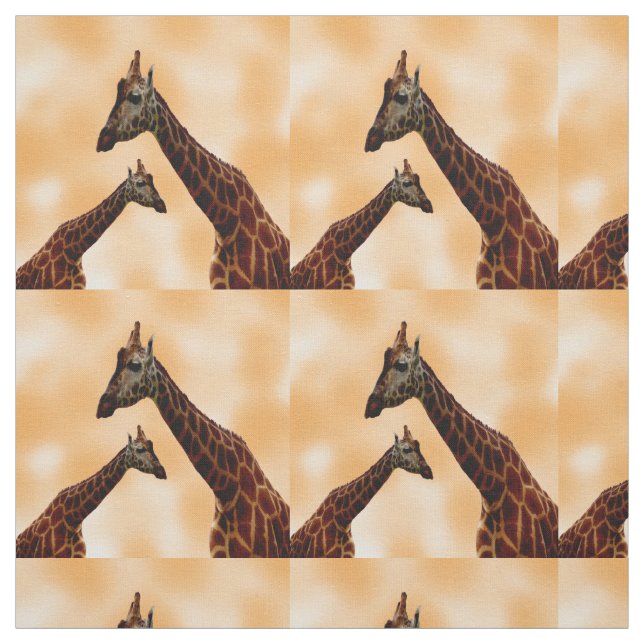 Giraffe Double Trouble, Cotton Fabric (Swatch)