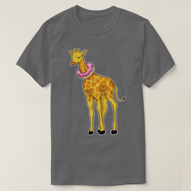 Giraffe Doughnut T-Shirt (Design Front)