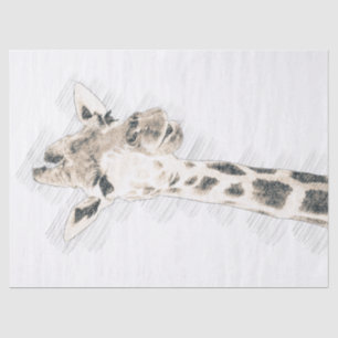Giraffe Drawing Tissue Paper